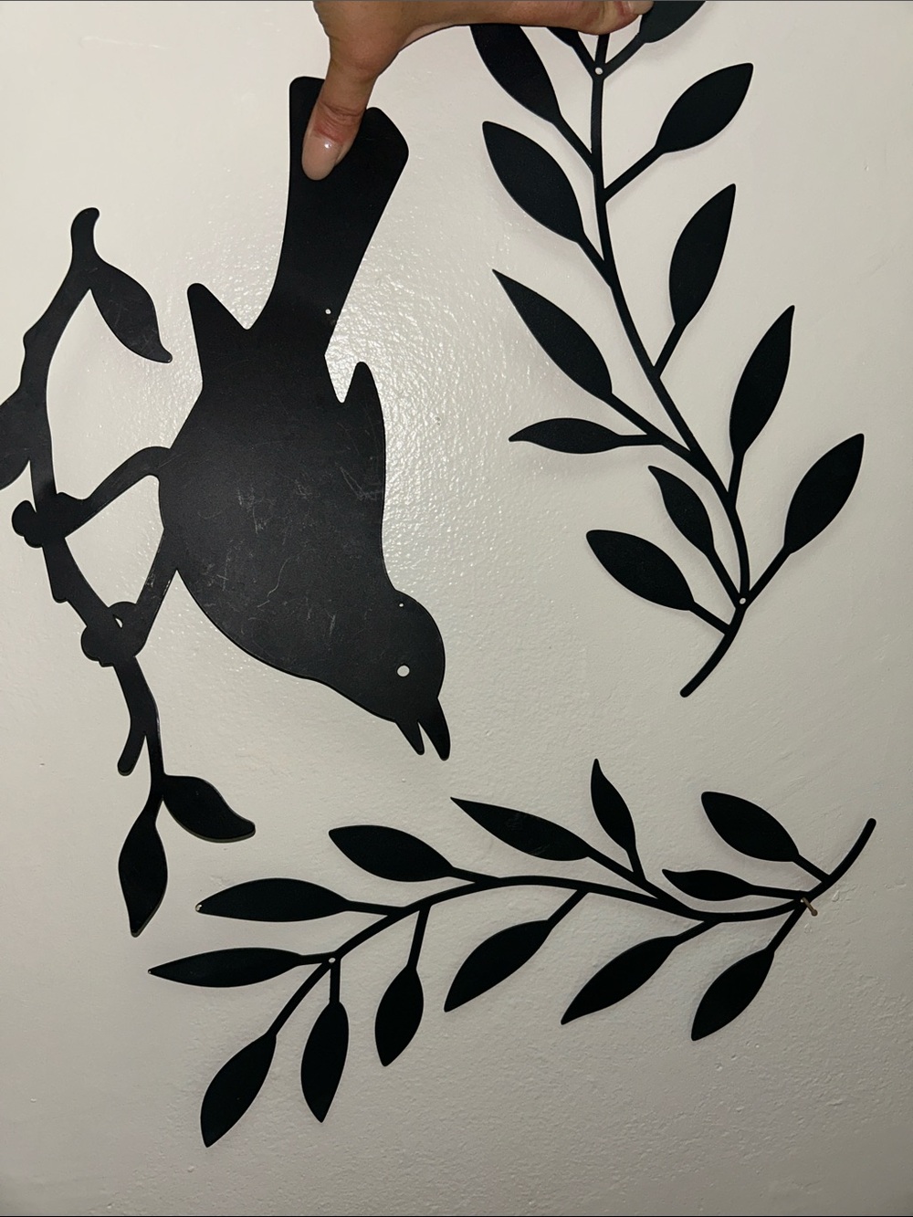 Metal Wall Decor Bird & Branches 3 Piece Set